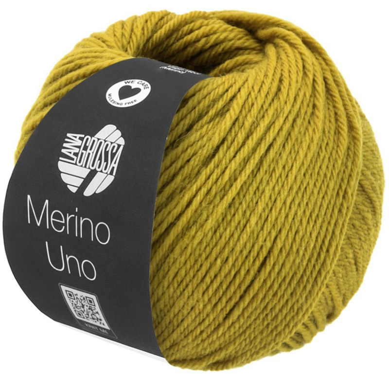 Lana Grossa Merino Uno 84 Mosterdgeel