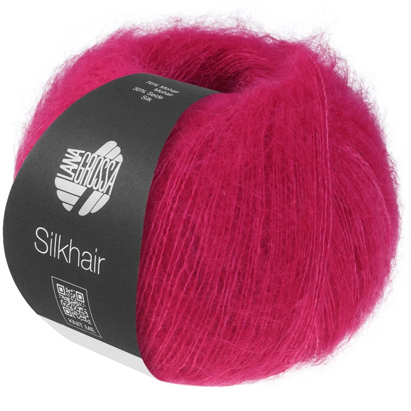 Lana Grossa Silkhair 224 Donkerroze