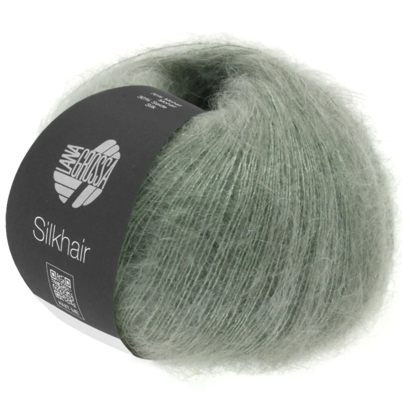 Lana Grossa Silkhair 105 Grijsgroen