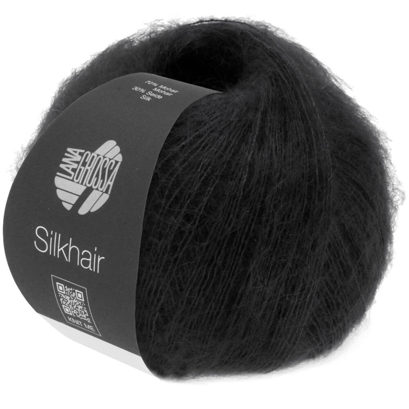 Lana Grossa Silkhair 014 Zwart