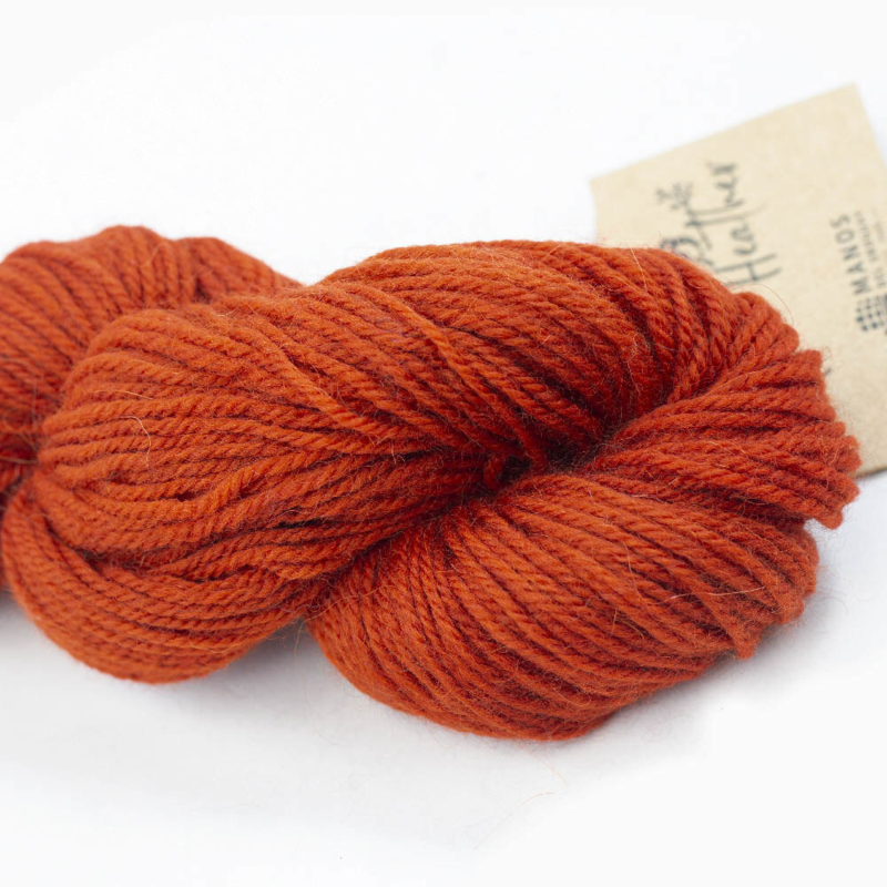 Manos del Uruguay Alpaca Heather Semi Solids Hand dyed 2110 Zinnia