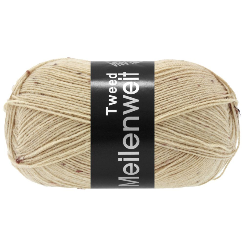 Lana Grossa Meilenweit 100 Tweed 178 Beige gemêleerd