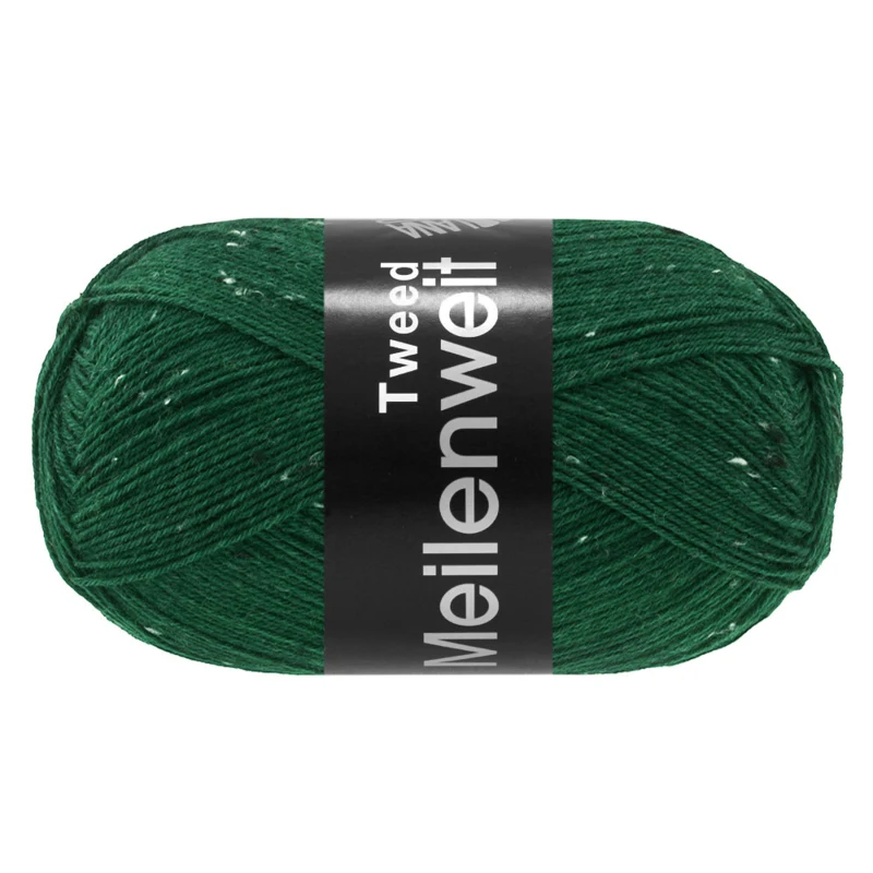 Lana Grossa Meilenweit 100 Tweed 183 Flessengroen