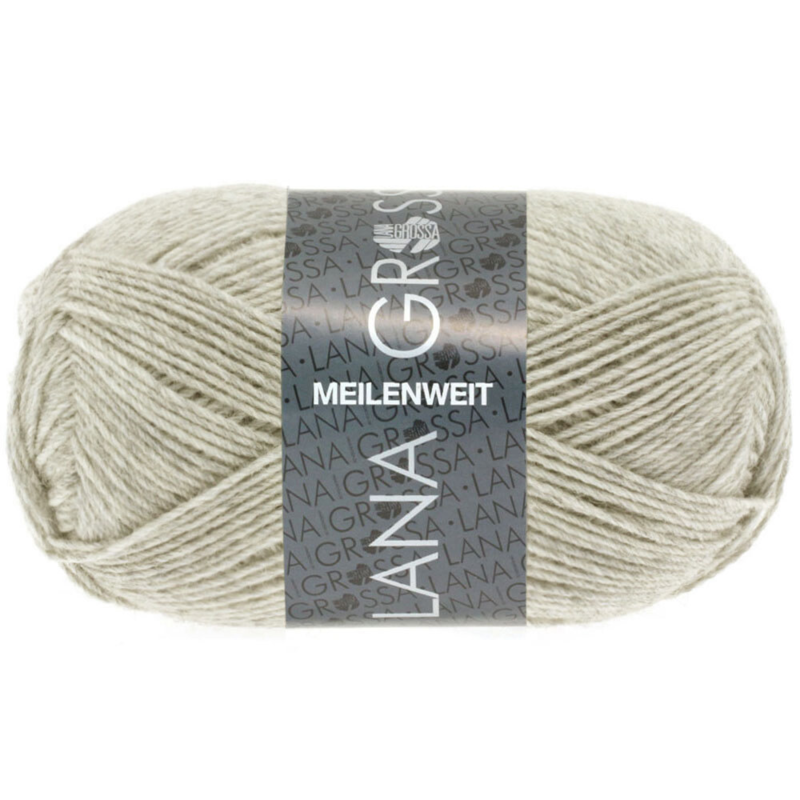 Lana Grossa Meilenweit 50 1301 Lichtbeige gemêleerd