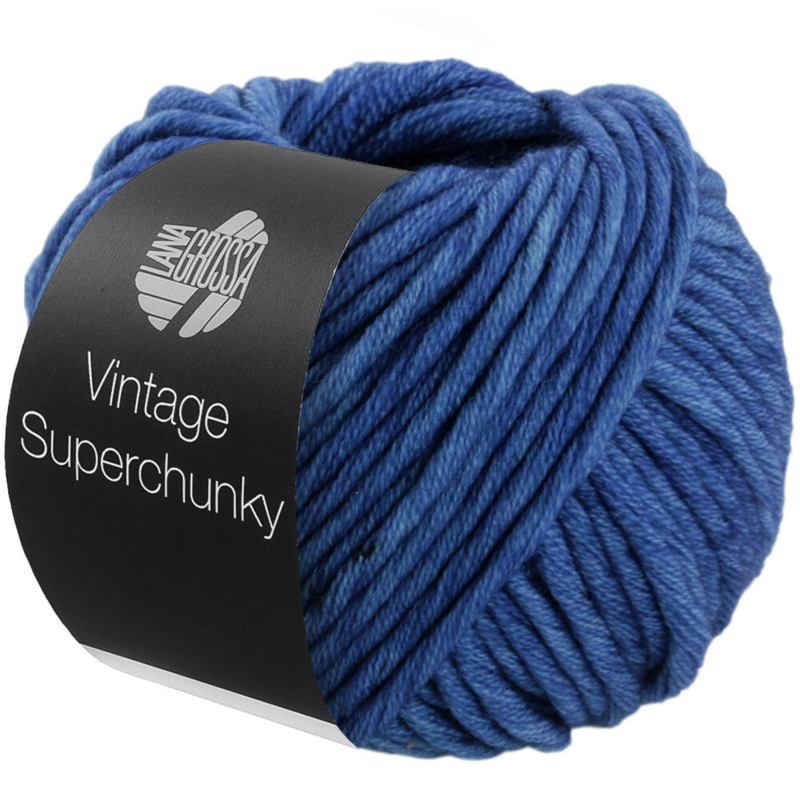 Lana Grossa Vintage Superchunky 504 Inktblauw