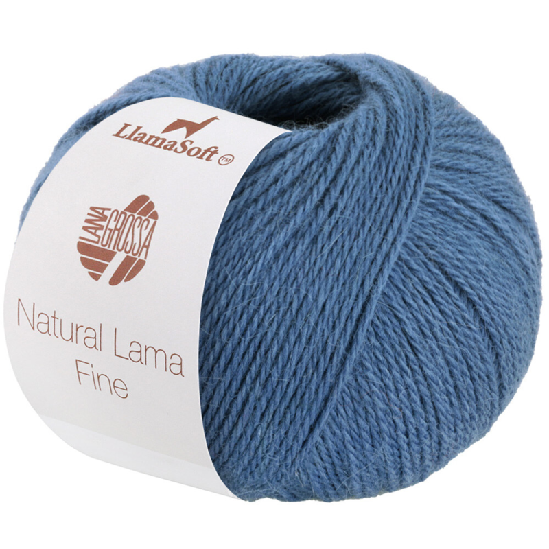 Lana Grossa Natural Lama Fine 105 Duifblauw