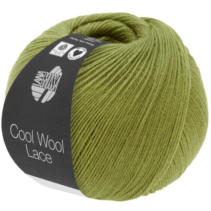 Lana Grossa Cool Wool Lace 38 Olijf