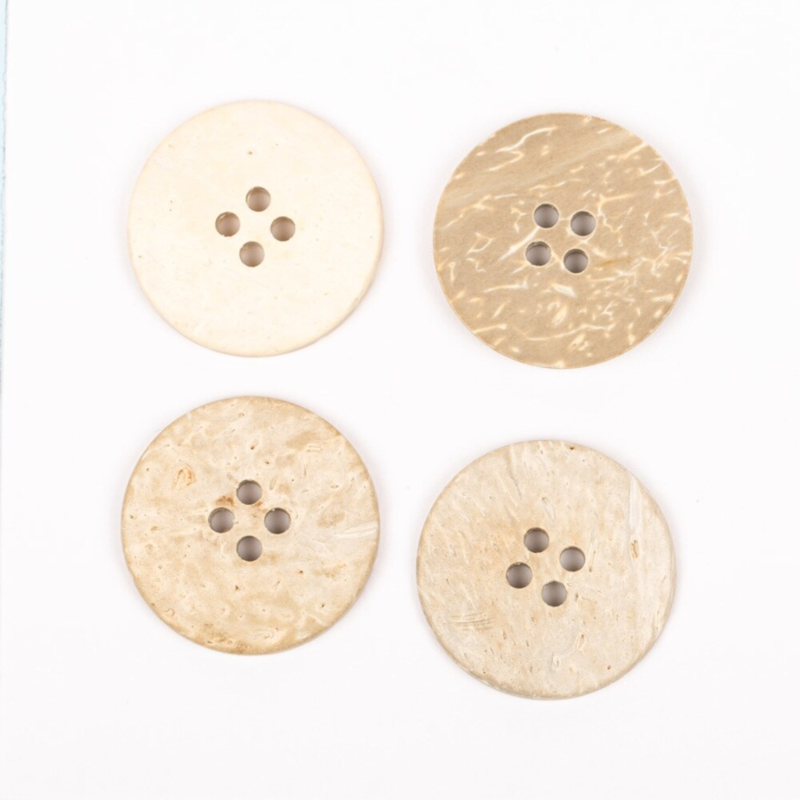 DROPS Gebleekte Kokosnoot, Knop, 25 mm (Nr. 804)