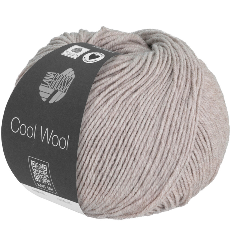 Lana Grossa Cool Wool Mélange 1426 Grijs-beige gemêleerd