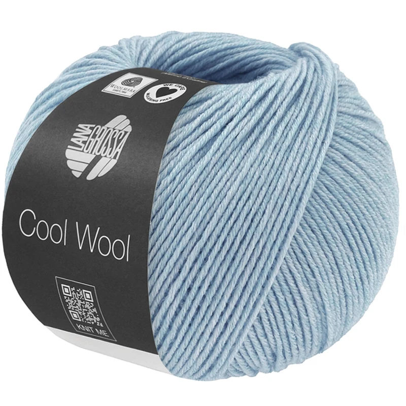 Lana Grossa Cool Wool Mélange 1502 Lichtblauw gemêleerd