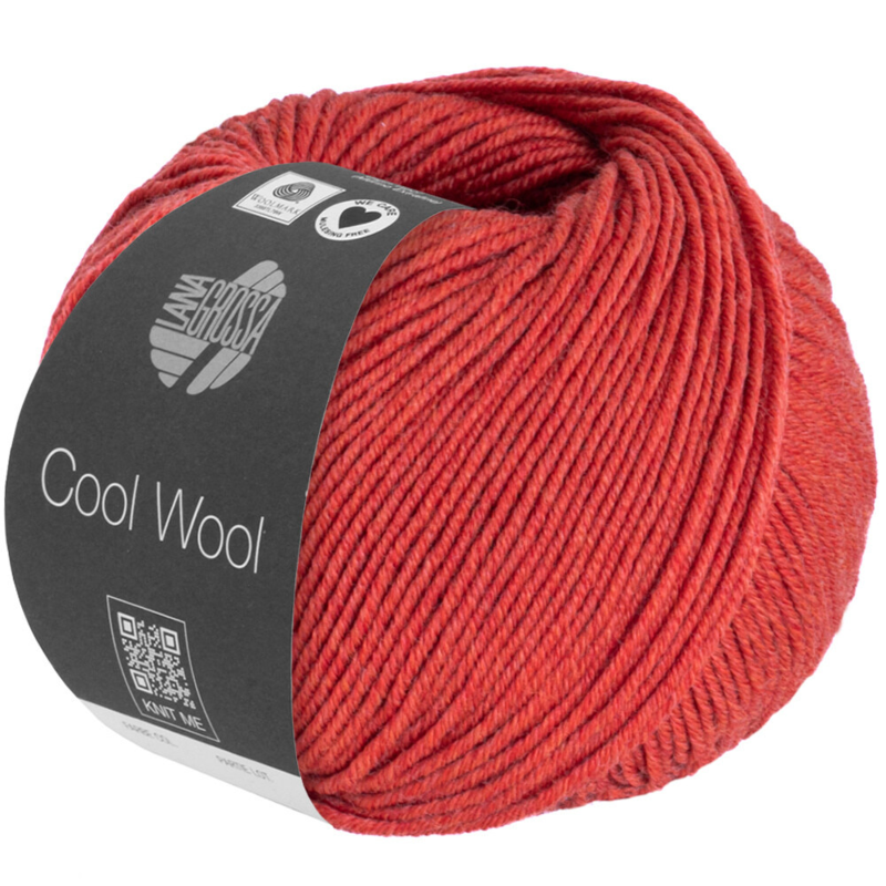 Lana Grossa Cool Wool Mélange 1428 Rood gemêleerd