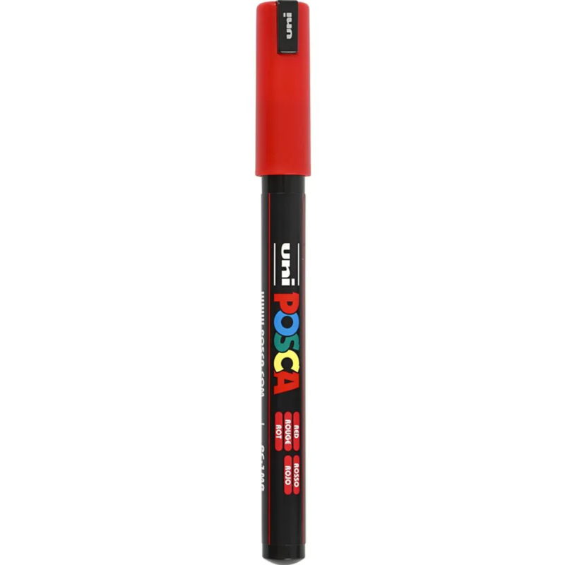 Posca Marker, 0.7 mm, 1 st. Rood