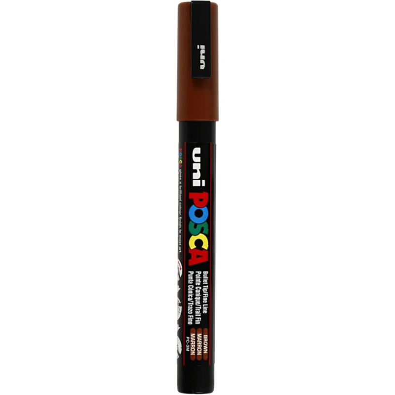 Posca Marker, 0,9-1,3 mm, 1 st. Bruin