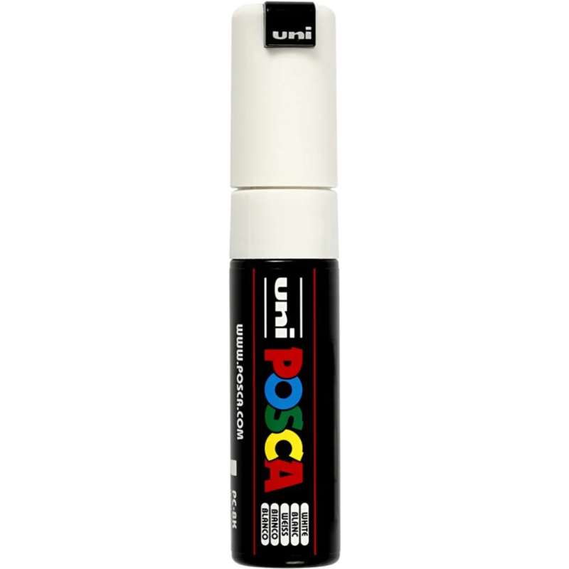 Posca Marker, 8 mm, 1 st. Wit