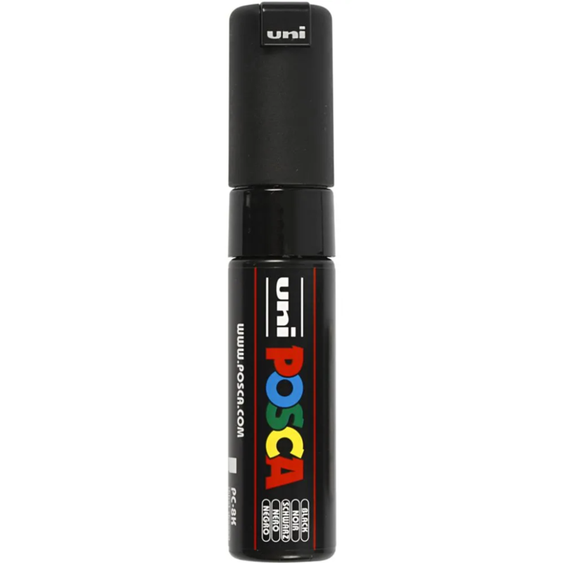 Posca Marker, 8 mm, 1 st. Zwart