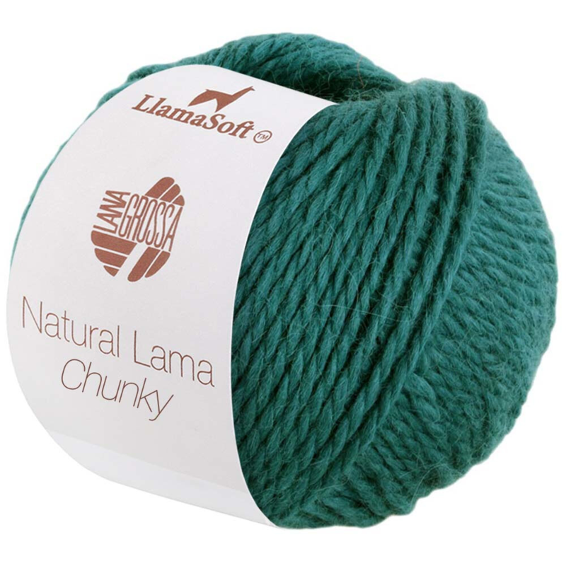 Natural Lama Chunky 07 Turquoiseblauw