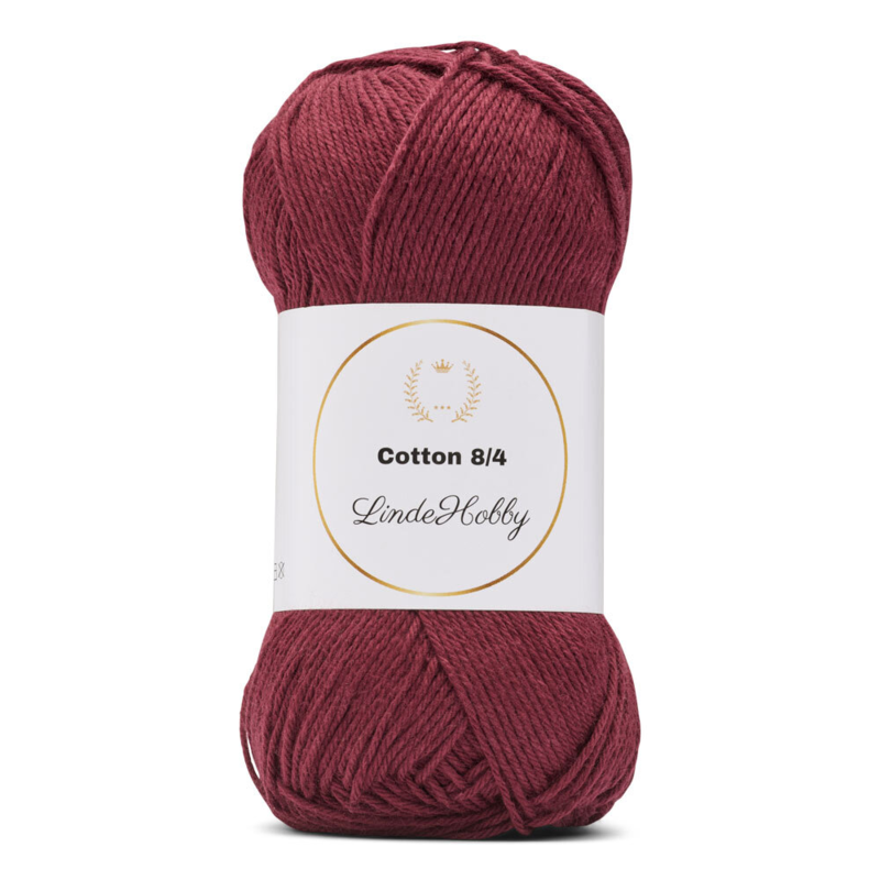 LindeHobby Cotton 8/4 090 Bordo