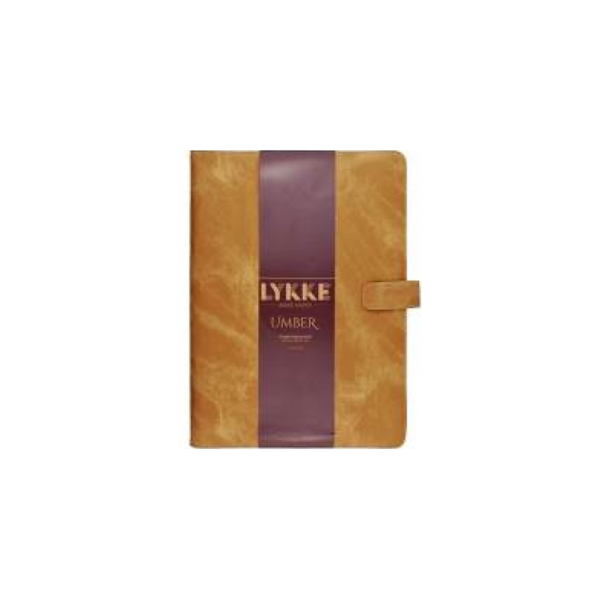 LYKKE Rechte Breinaalden Set Umber, Tan, 25 cm