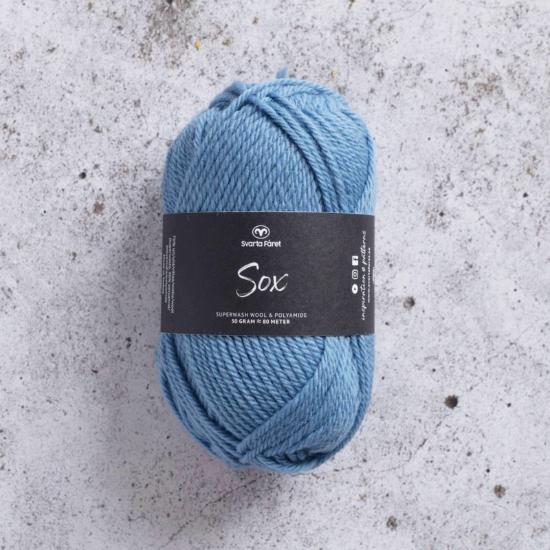 Svarta Fåret Sox 50 g 268 Luchtig blauw