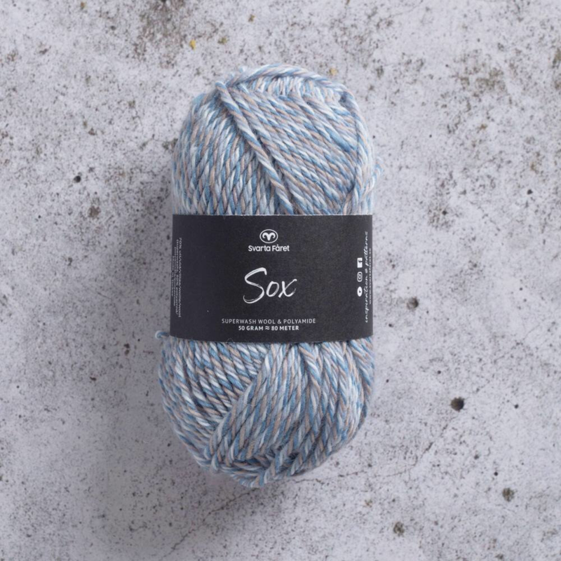 Svarta Fåret Sox 50 g 012 Natuurlijk luchtige denim