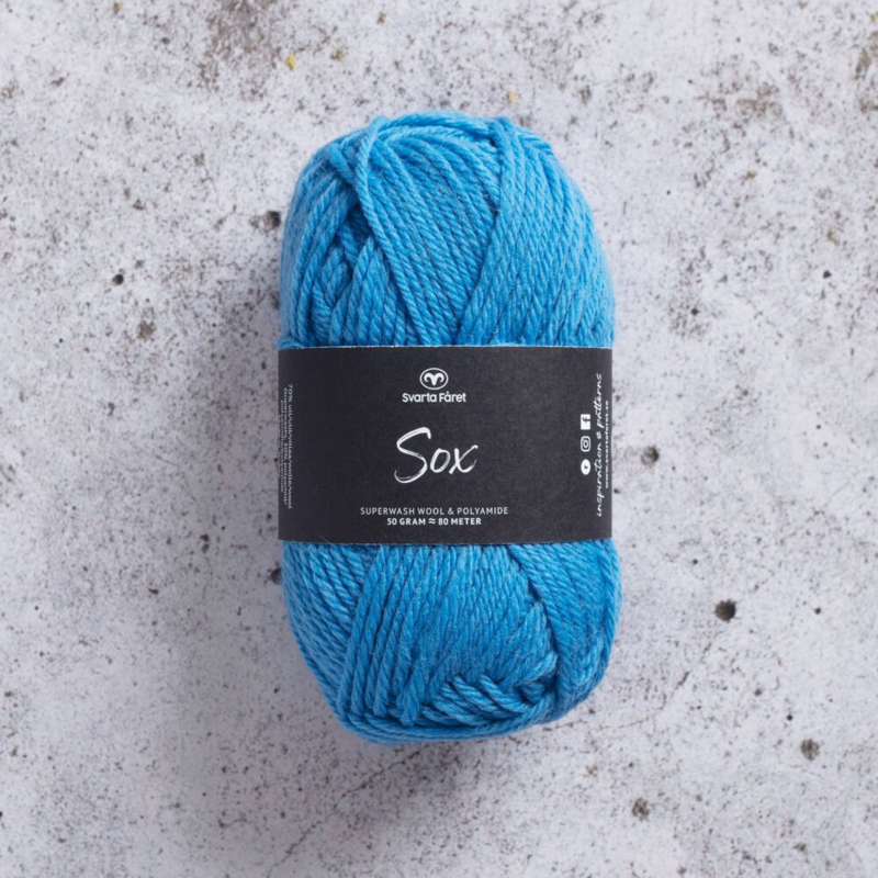 Svarta Fåret Sox 50 g 271 Levendig blauw