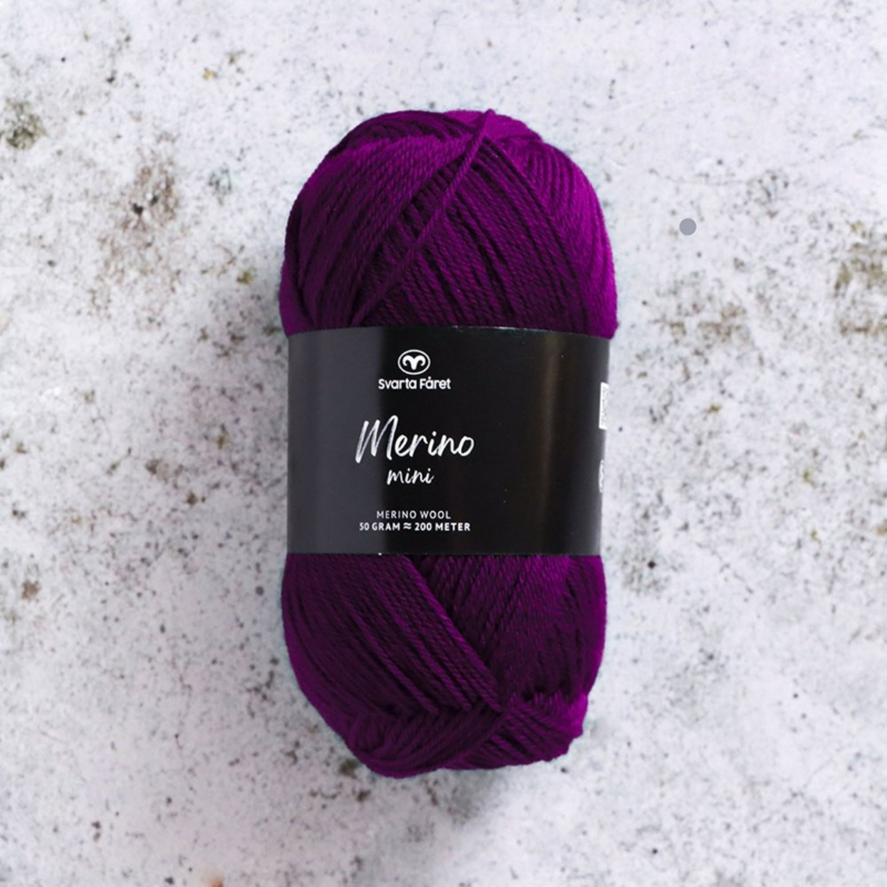 Svarta Fåret Merino Mini 17 Moerbei-elixer