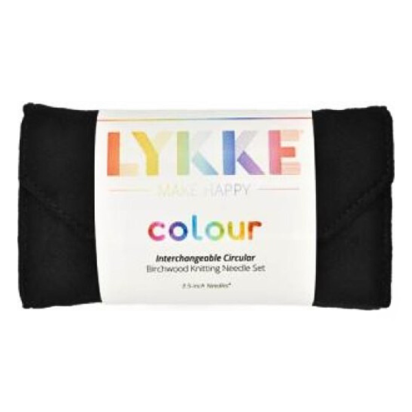 LYKKE Verwisselbare Rondbreinaalden Set Colour, Zwart, 9 cm