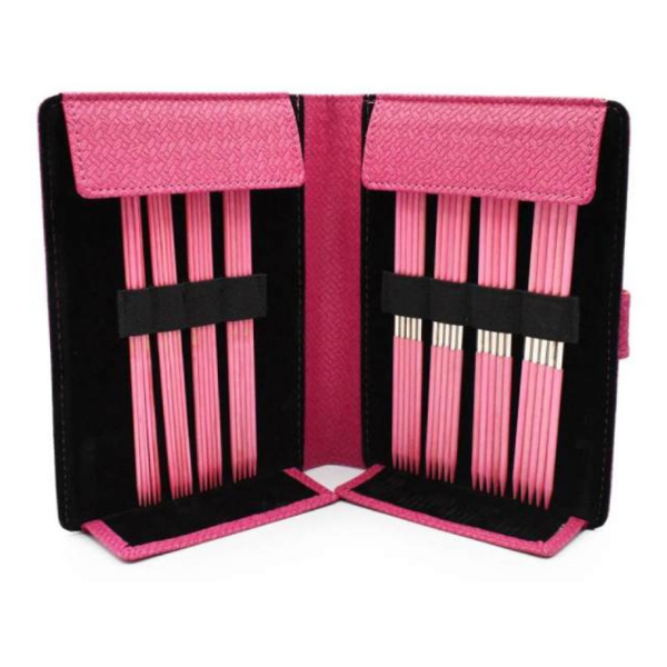 LYKKE Sokbreinaaldenset Blush, Magenta, 15 cm