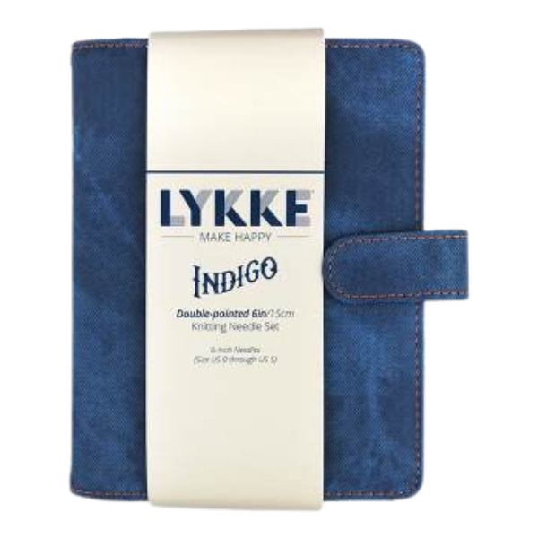 LYKKE Breinaalden Set Indigo, Azuurblauw, 15 cm (2.00-3.75 mm)