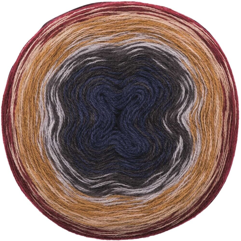 Rico Design Creative Wool Dégradé Super 6 07 Rood-blauw