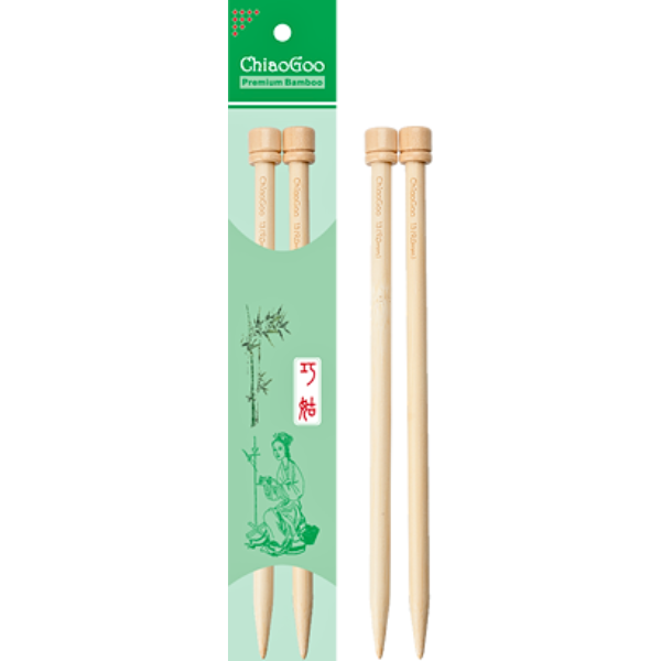 ChiaoGoo Breinaalden Bamboo Natural (23 en 30 cm)