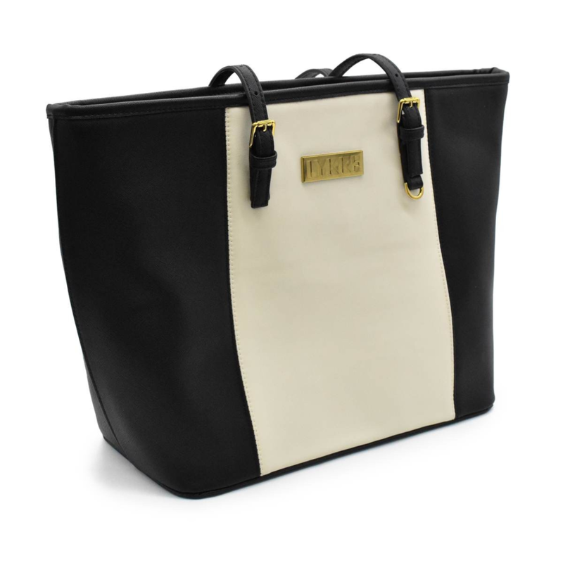 LYKKE Duo Tote Bag Zwart/wit