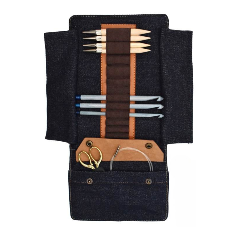 LYKKE Taylor Etui voor Verwisselbare Rondbreinaalden, 13 cm Lichtbruin