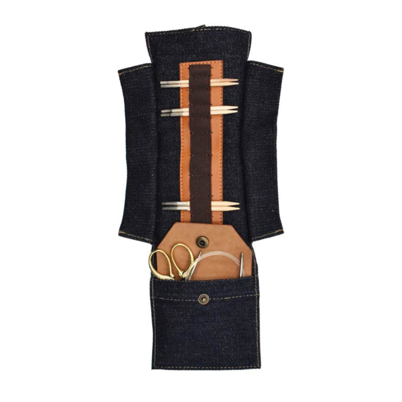 LYKKE Taylor Etui voor verwisselbare rondbreinaalden, 9 cm Lichtbruin