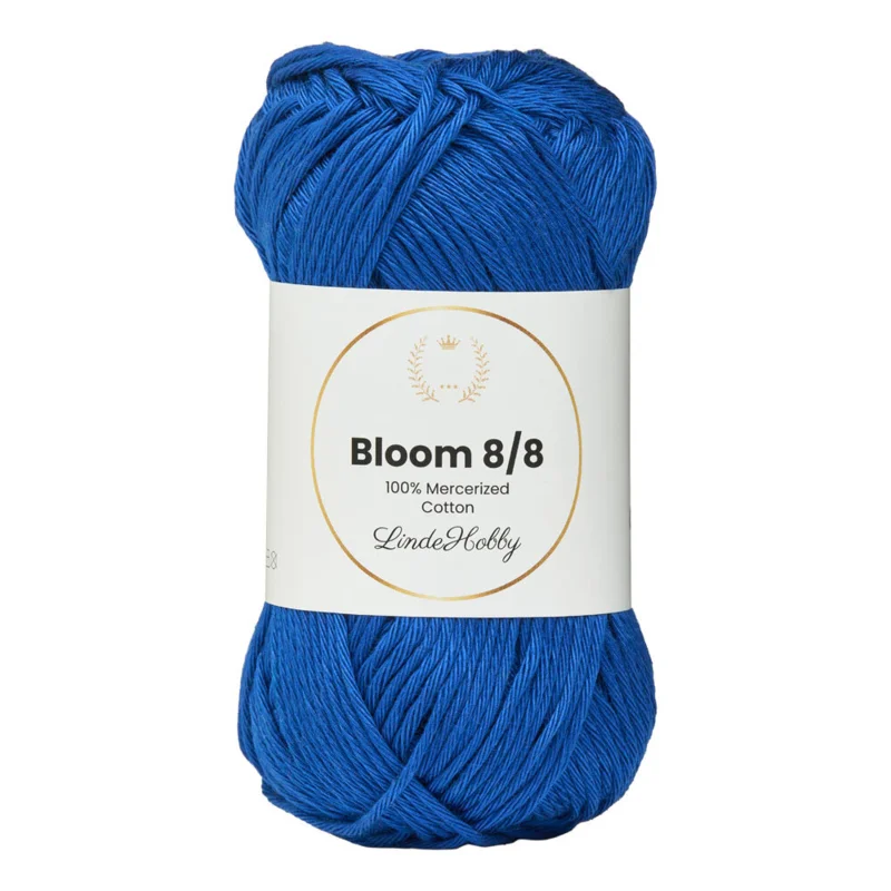 LindeHobby Bloom 8/8 Mercerized Cotton 35 Koningsblauw