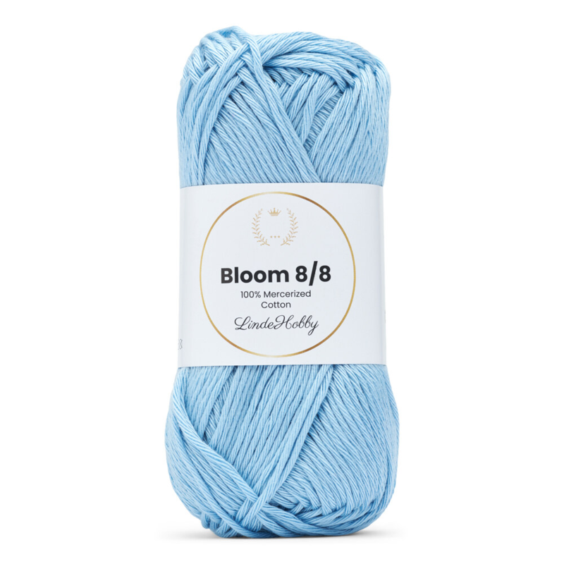 LindeHobby Bloom 8/8 Mercerized Cotton 28 Babyblauw