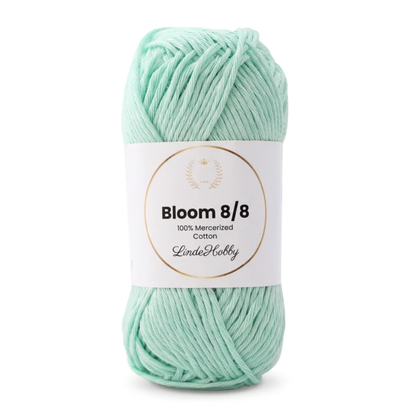 LindeHobby Bloom 8/8 Mercerized Cotton 37 Pastelmunt