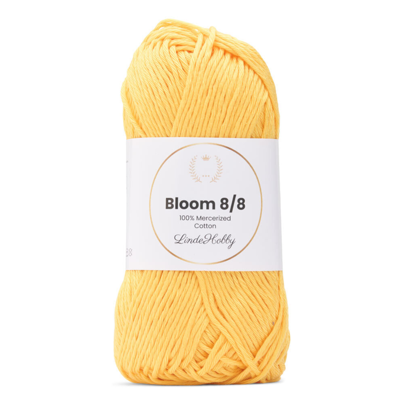 LindeHobby Bloom 8/8 Mercerized Cotton 22 Geel
