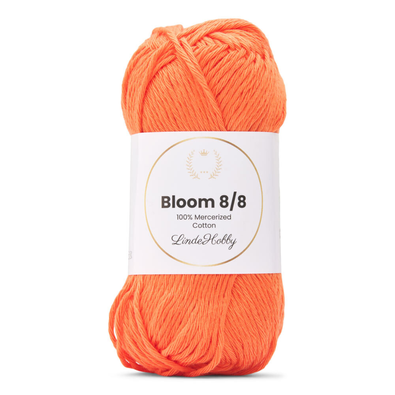 LindeHobby Bloom 8/8 Mercerized Cotton 23 Oranje