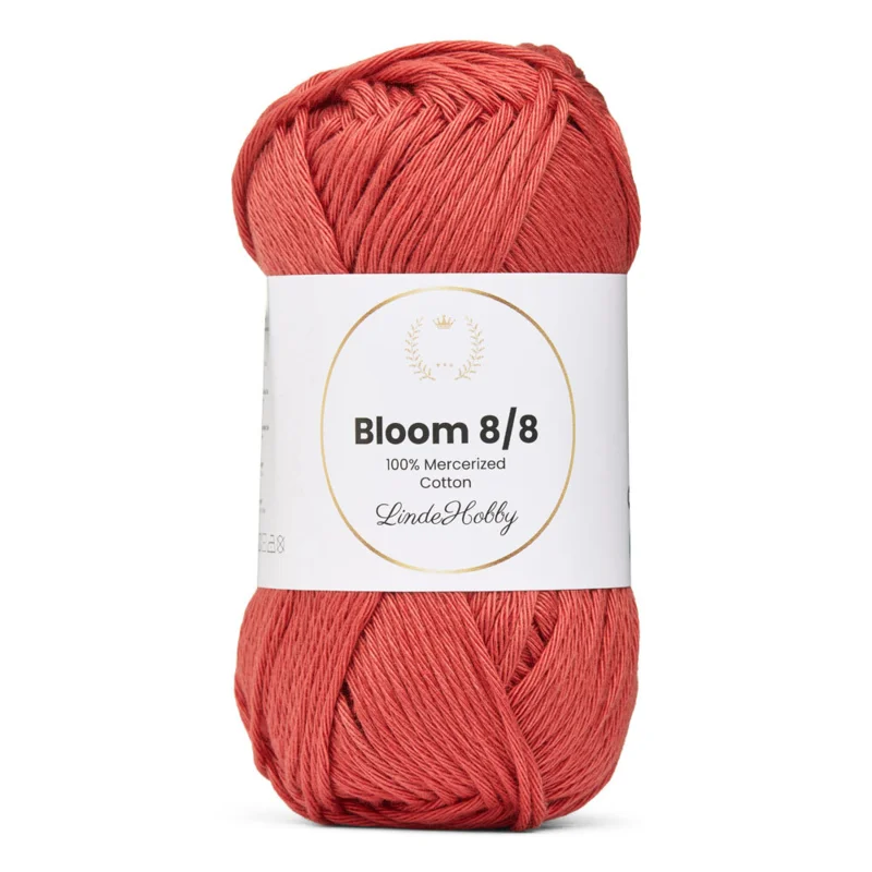 LindeHobby Bloom 8/8 Mercerized Cotton 24 Rozenhout