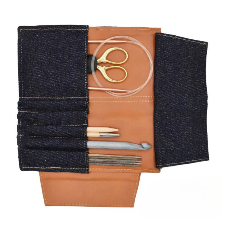 LYKKE Weekender Large Etui met Magnetische Sluiting, 13 cm Lichtbruin