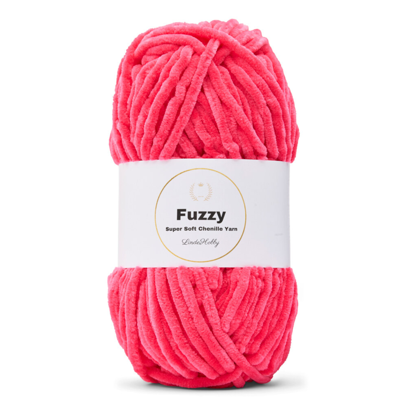 LindeHobby Fuzzy Chenille 21 Donkere suikerroze