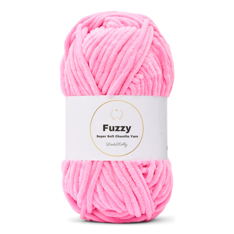 LindeHobby Fuzzy Chenille 48 Neonlichtroze