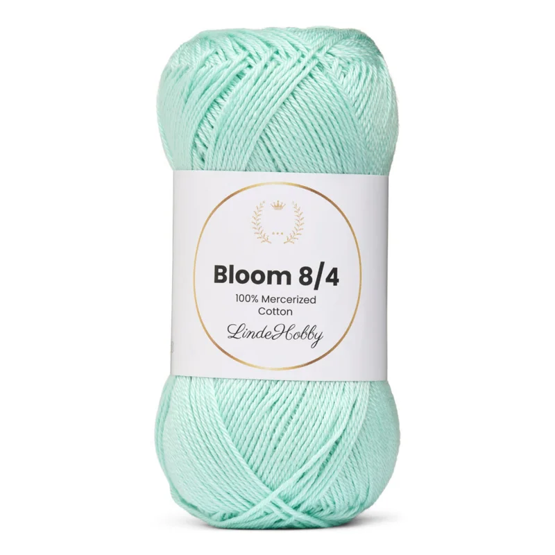 LindeHobby Bloom 8/4 Mercerized Cotton 37 Pastelmunt