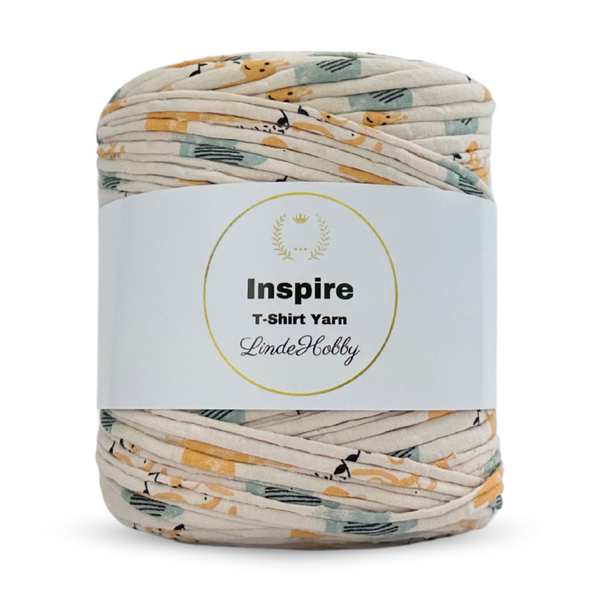 LindeHobby Inspire Print 51 Beige met dierenprint