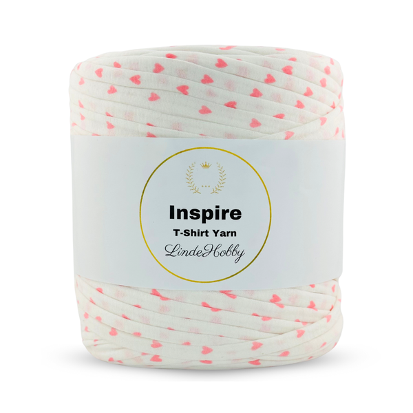 LindeHobby Inspire Print 05 Wit met roze print