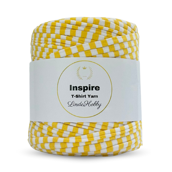 LindeHobby Inspire Print 33 Wit en geel gestreept