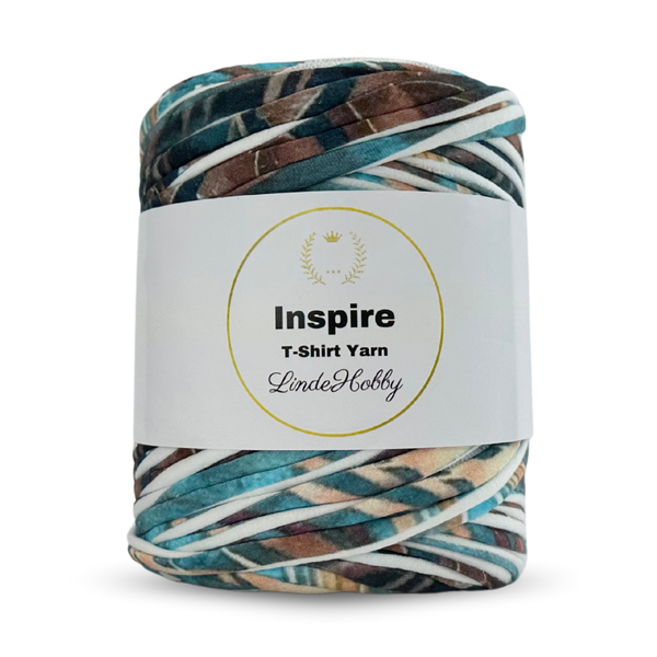 LindeHobby Inspire Print 11 Bruin-blauw naturrmotief