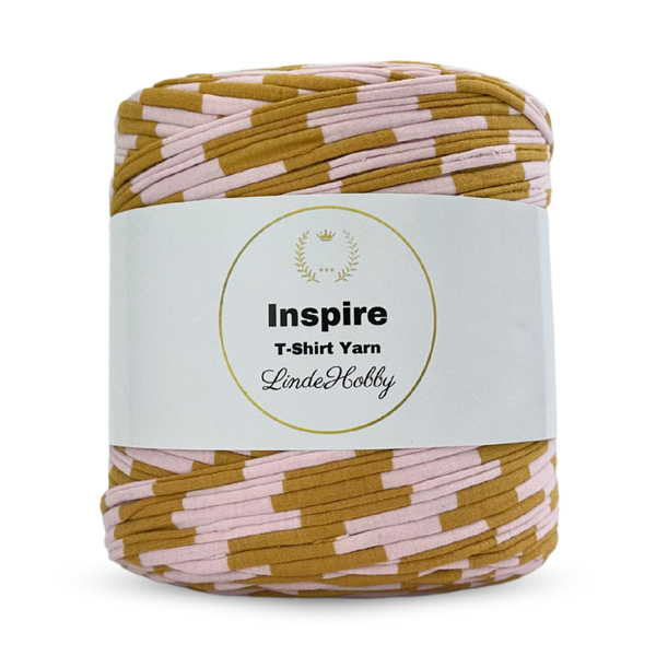 LindeHobby Inspire Print 94 Curry met strepen