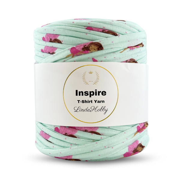 LindeHobby Inspire Print 59 Mint met roze fee